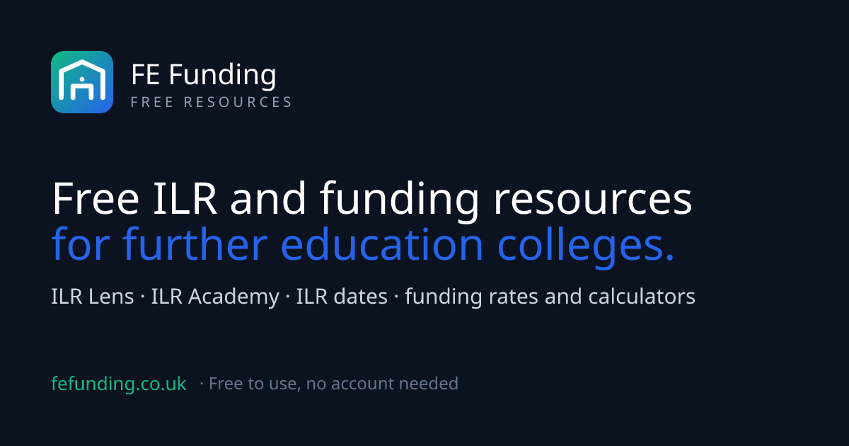 Current funding rates & rules · FE Funding